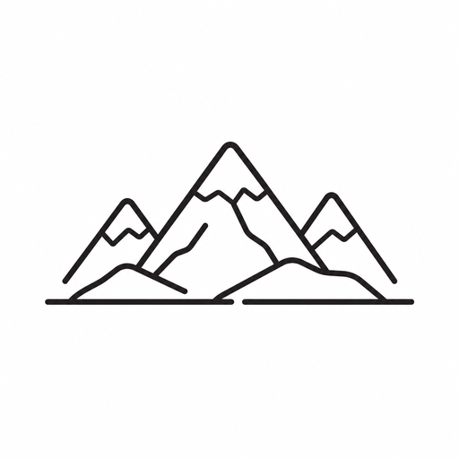 Mountains climate icon