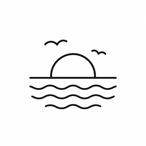 Sea climate icon