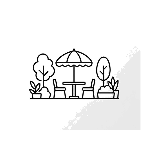 Garden seating icon